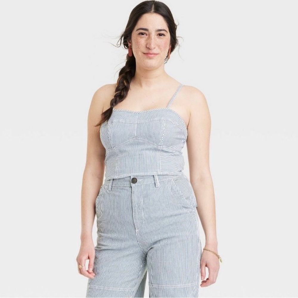 Denim Corset Top